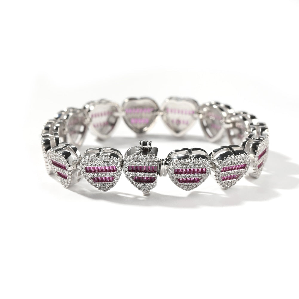 Heart Bracelet | Heart Jewelry | Diamond Heart Bracelet