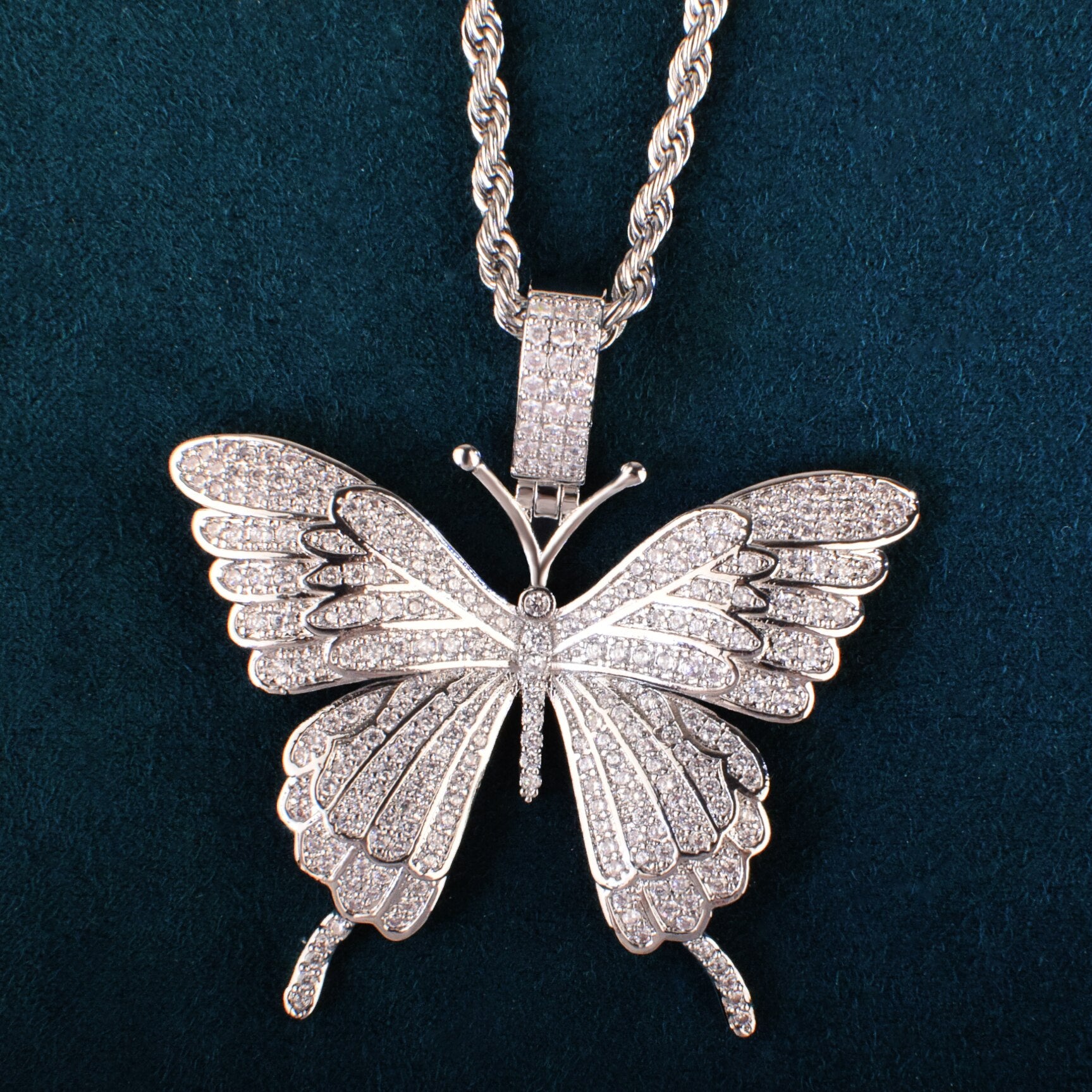 Butterfly Wing Pendant | Butterfly Pendant for Necklaces | Hip Hop Jewelry Pendants