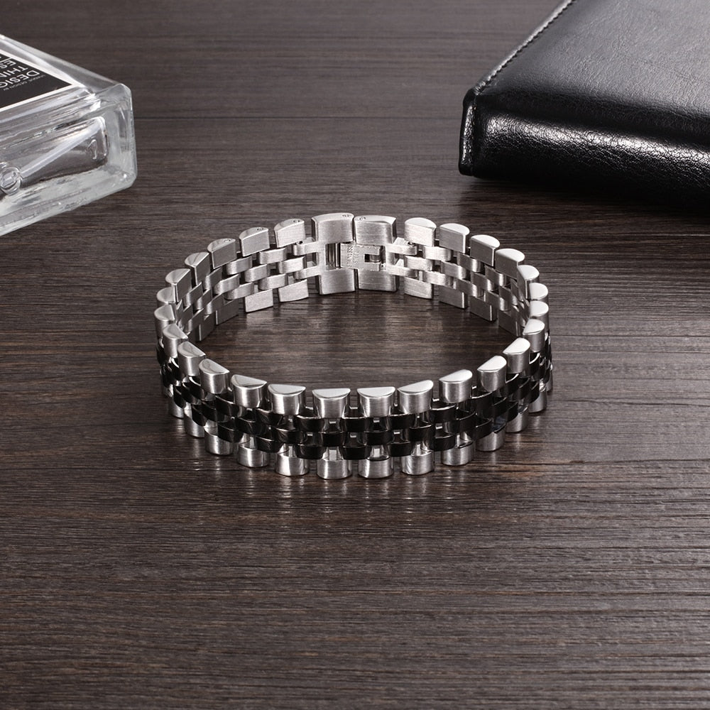 15mm | Stainless Steel Bracelets Men's | Watch Link Bracelet