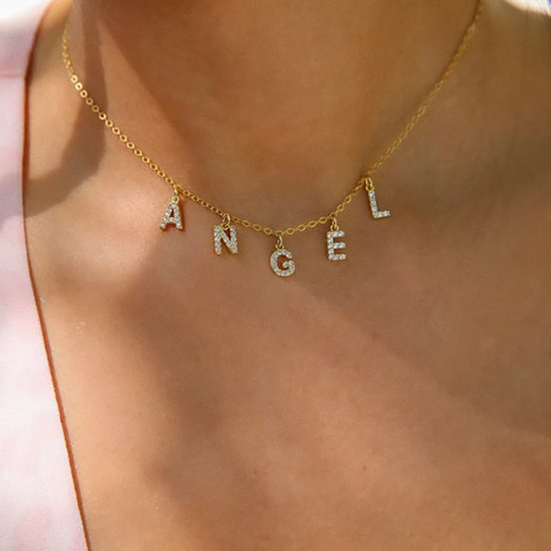 Diamond Name Necklace | Custom Name Necklace