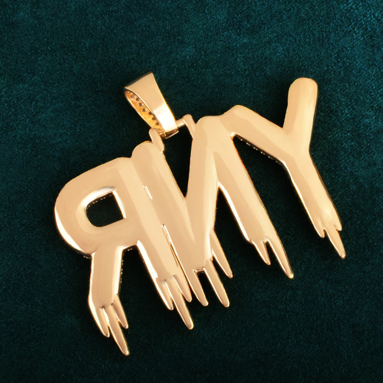 Hip Hop Jewelry | Rapper Chain | Custom Drip Letter Pendant