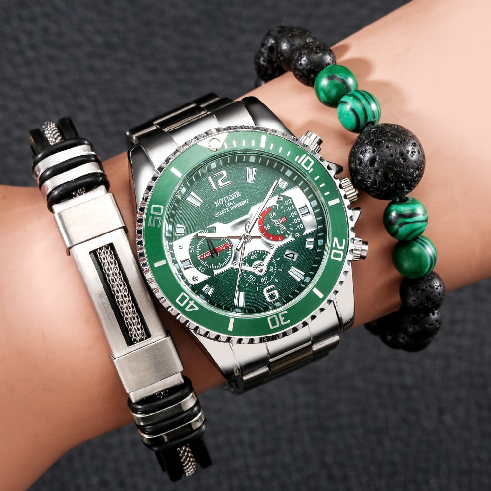 Watch Bracelet Set | Mens Watch Gift Set