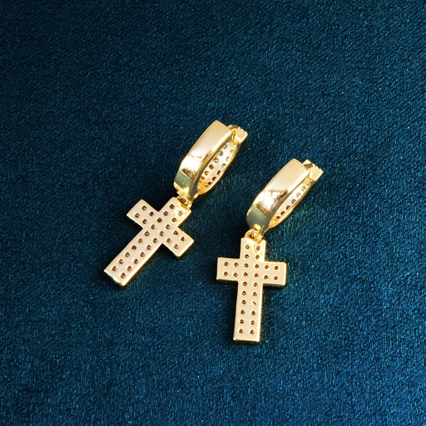 Men's Cross Earring In Gold Or Black, Wire Hoop Dangle Cross Earrings, Cross  Earring For Guys, Black Cross Earring, 552yw - Clip Earrings - AliExpress