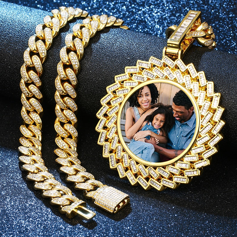 Personalized Photo Jewelry | Iced Custom Photo Chain