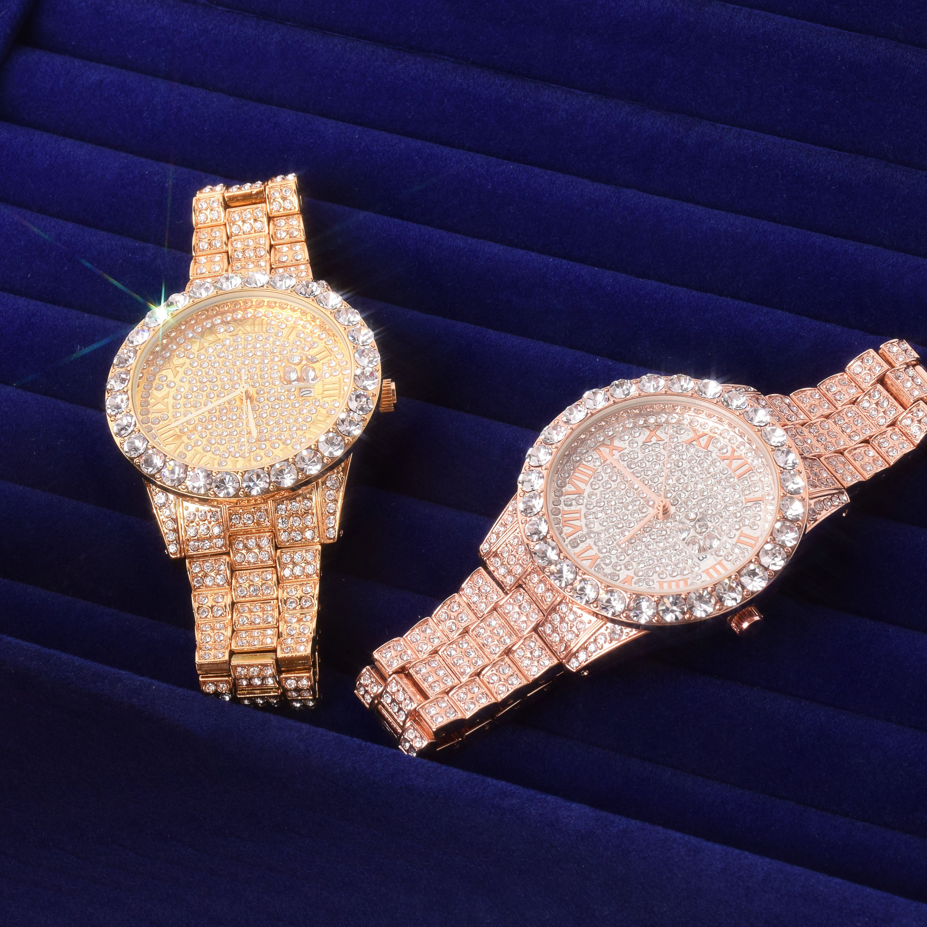 Rose gold diamond watch hotsell