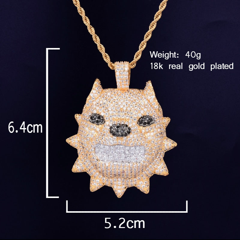Bull dog Animal Pendant | Hip Hop Jewelry Pendants