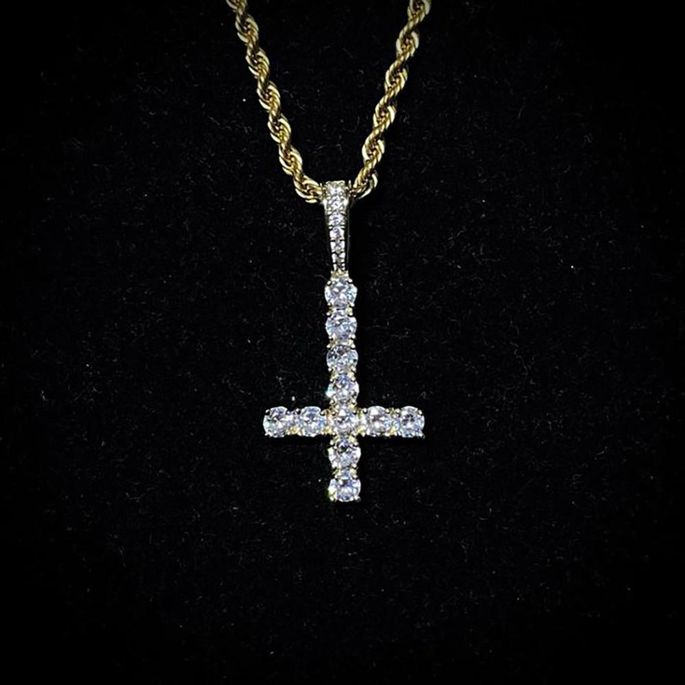 Upside cross necklace clearance