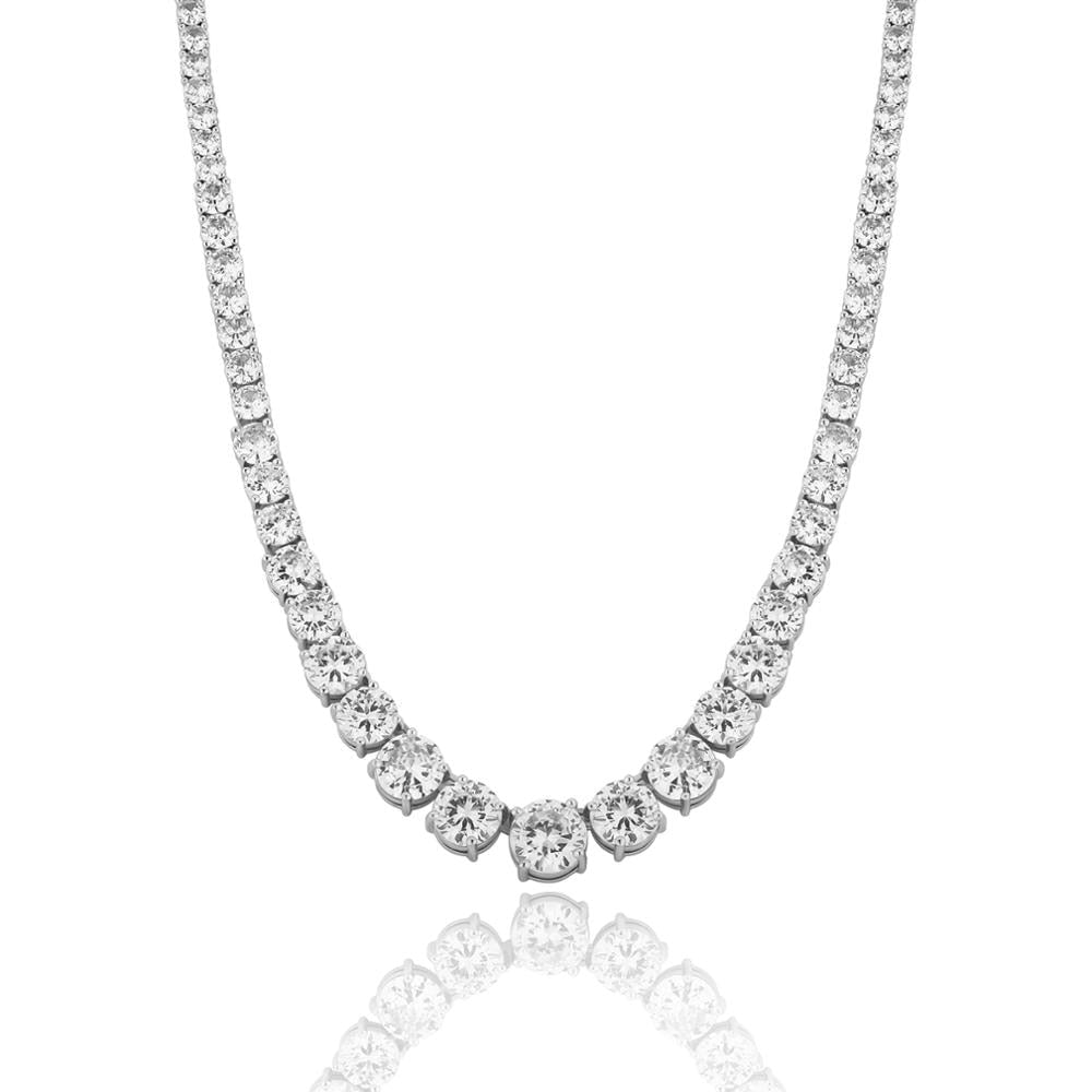 12mm Tennis Chain | Diamond Tennis Necklace Womens | Tennis Chain