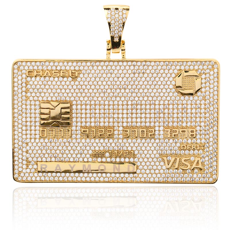 Credit Card Chain Pendant | Hip Hop Jewelry Pendants