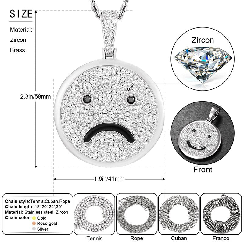 Necklace Emoji | Emoji Necklace | Smiley Face Necklace