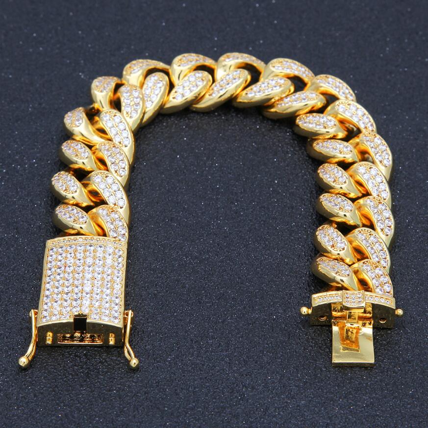 20mm | Diamond Miami Cuban Link Bracelet | Iced Out Cuban Link Bracelet