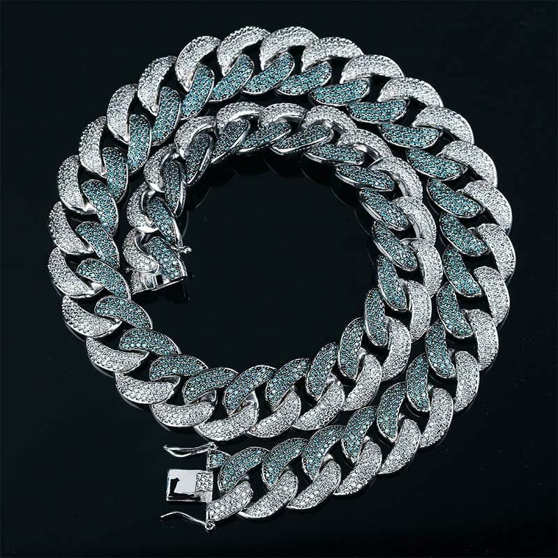 18mm Cuban Link Chain | Iced Out Miami Cuban Link Chain