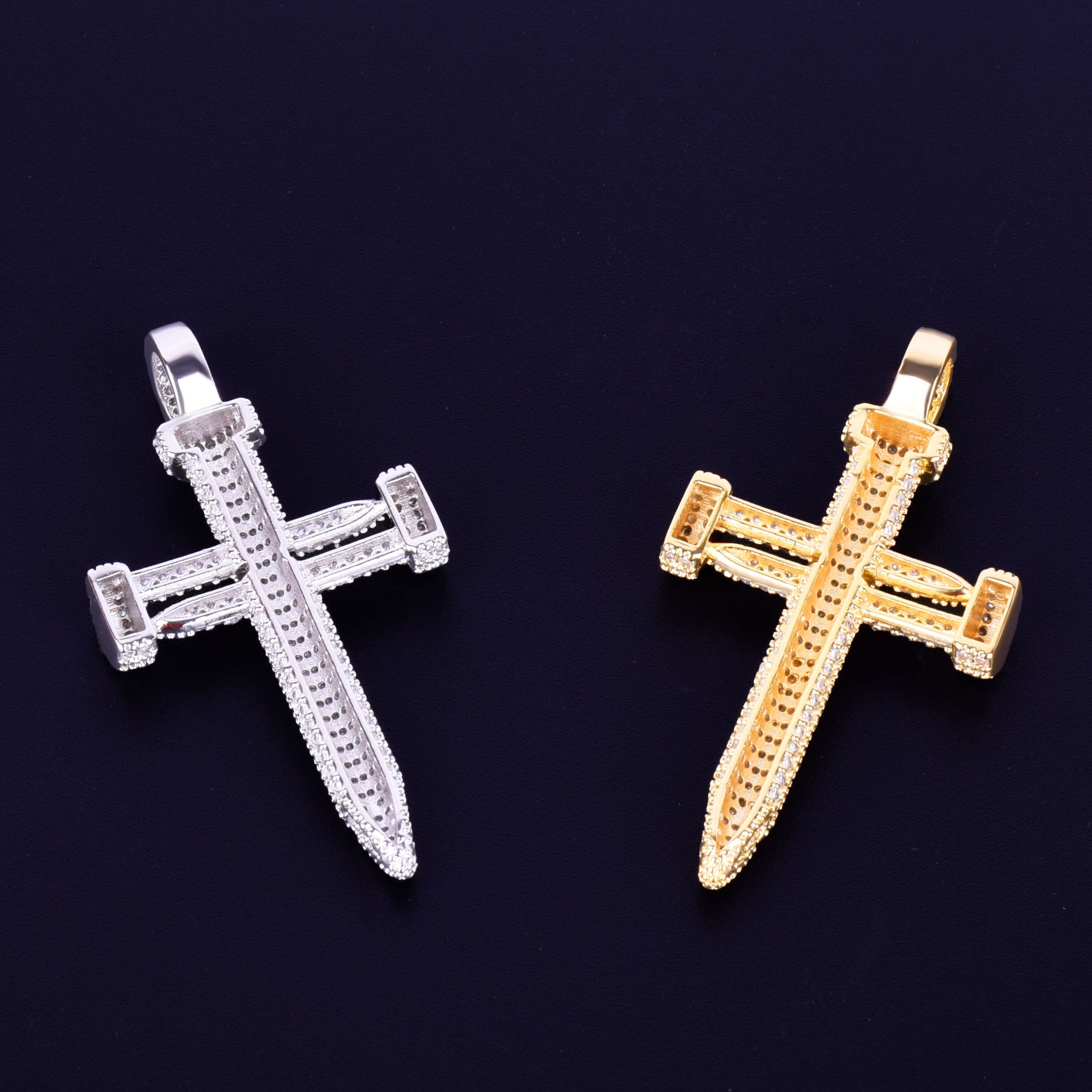Nail Cross Pendant | Nail Cross Pendant Gold