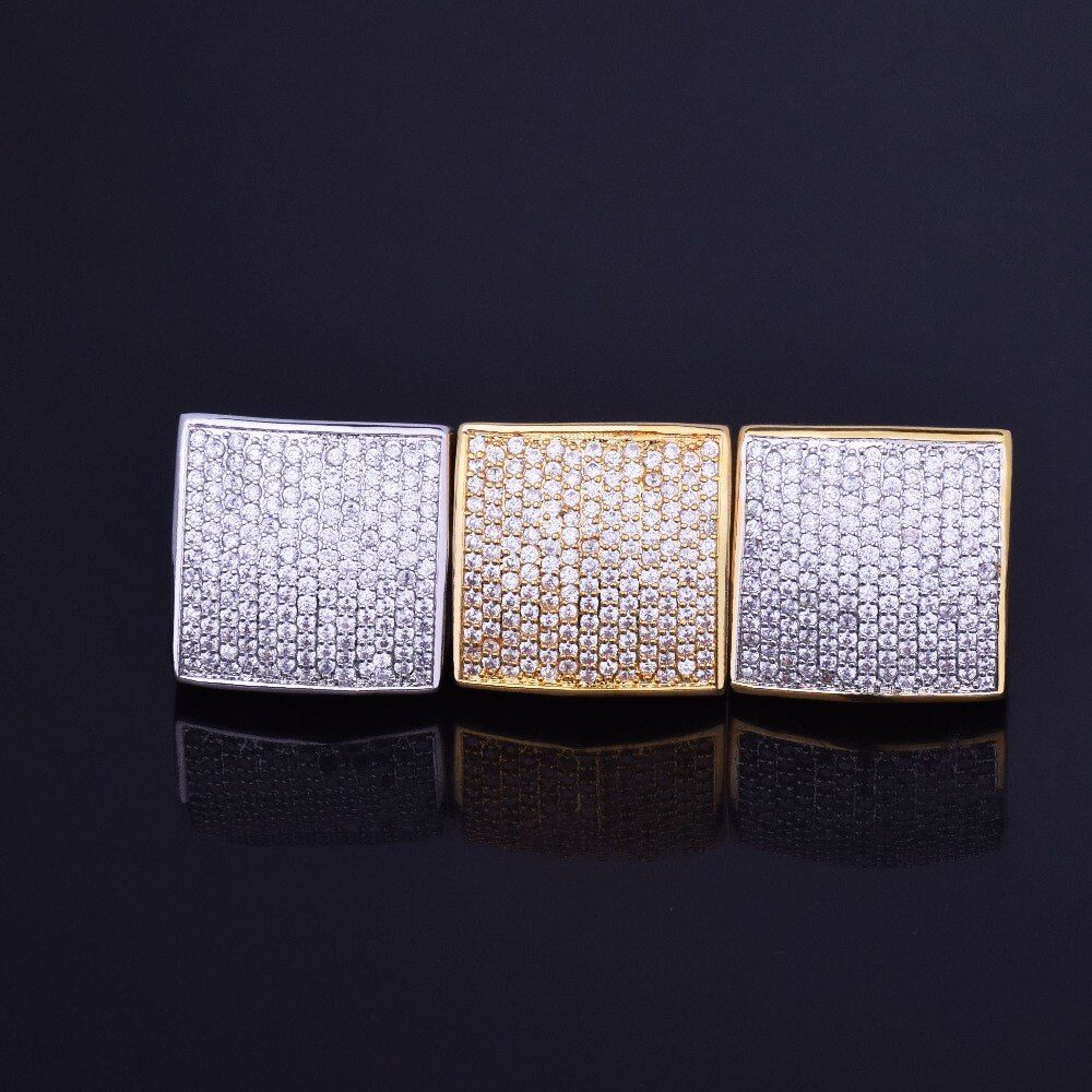 18k Gold | Real Iced Out Rings Men | Iced Out Rings Real