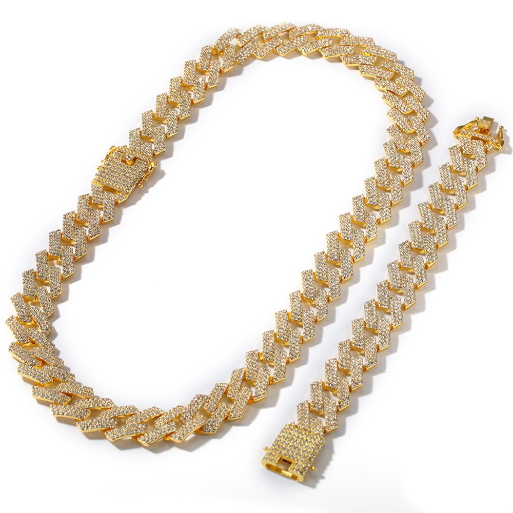20mm | Cuban Link Set | Cuban Link Chain Set | Best Iced out Jewelry