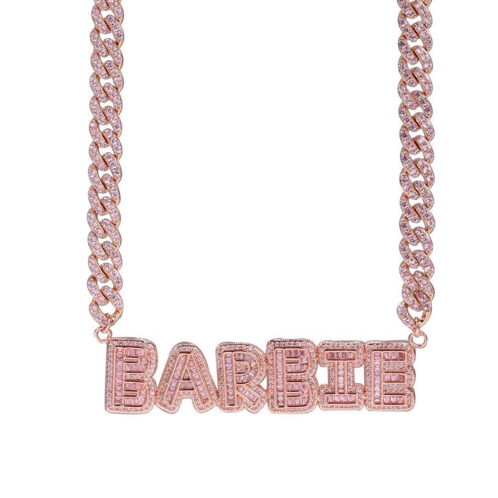 Thick Nameplate Necklace | Thick Name Necklace