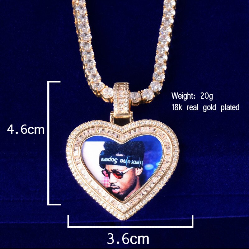 Heart Pendants that Hold a Photo | Heart Necklace with Picture