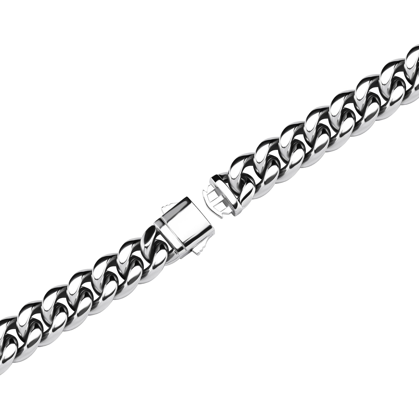 6mm - 14mm | Stainless Steel Cuban Link Chain and Bracelet Set | Cuban Link Set