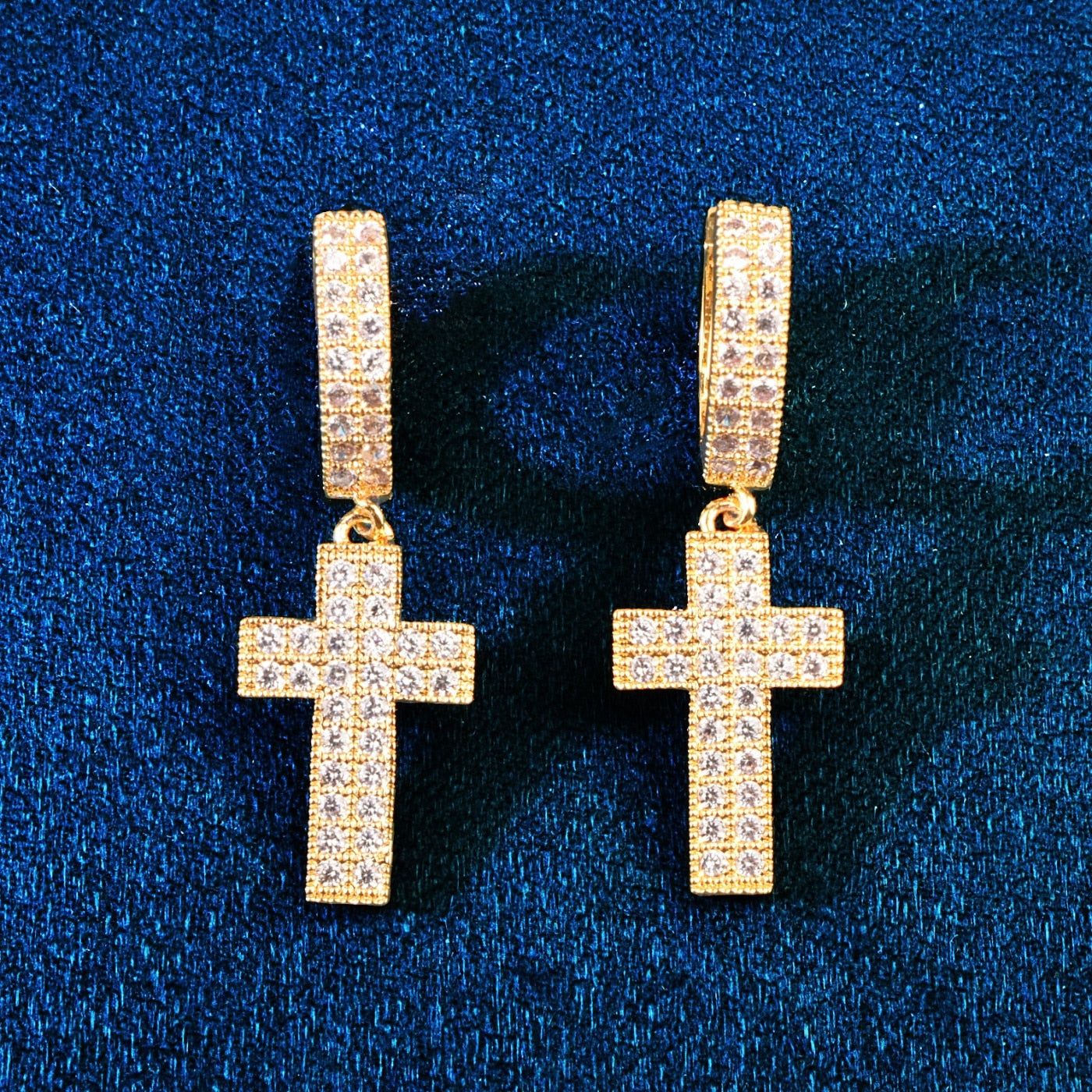 Cross Earrings Men | Mens Cross Earrings | Mens Dangle Earrings
