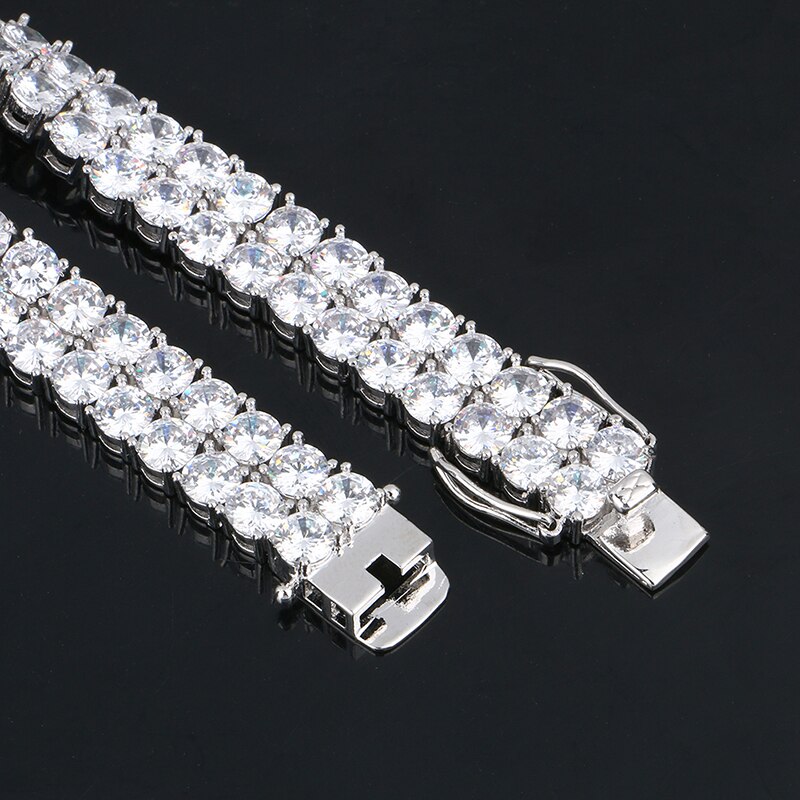 10mm | 2 Row | Tennis Bracelet | Diamond Tennis Bracelet Men