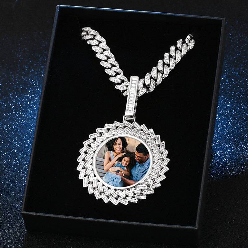 Personalized Photo Jewelry | Iced Custom Photo Chain