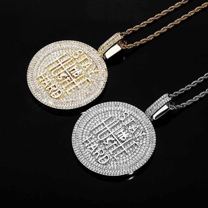 Large Circle Pendant Necklace | Hip Hop Chains and Pendants | Hip Hop Jewelry Pendants
