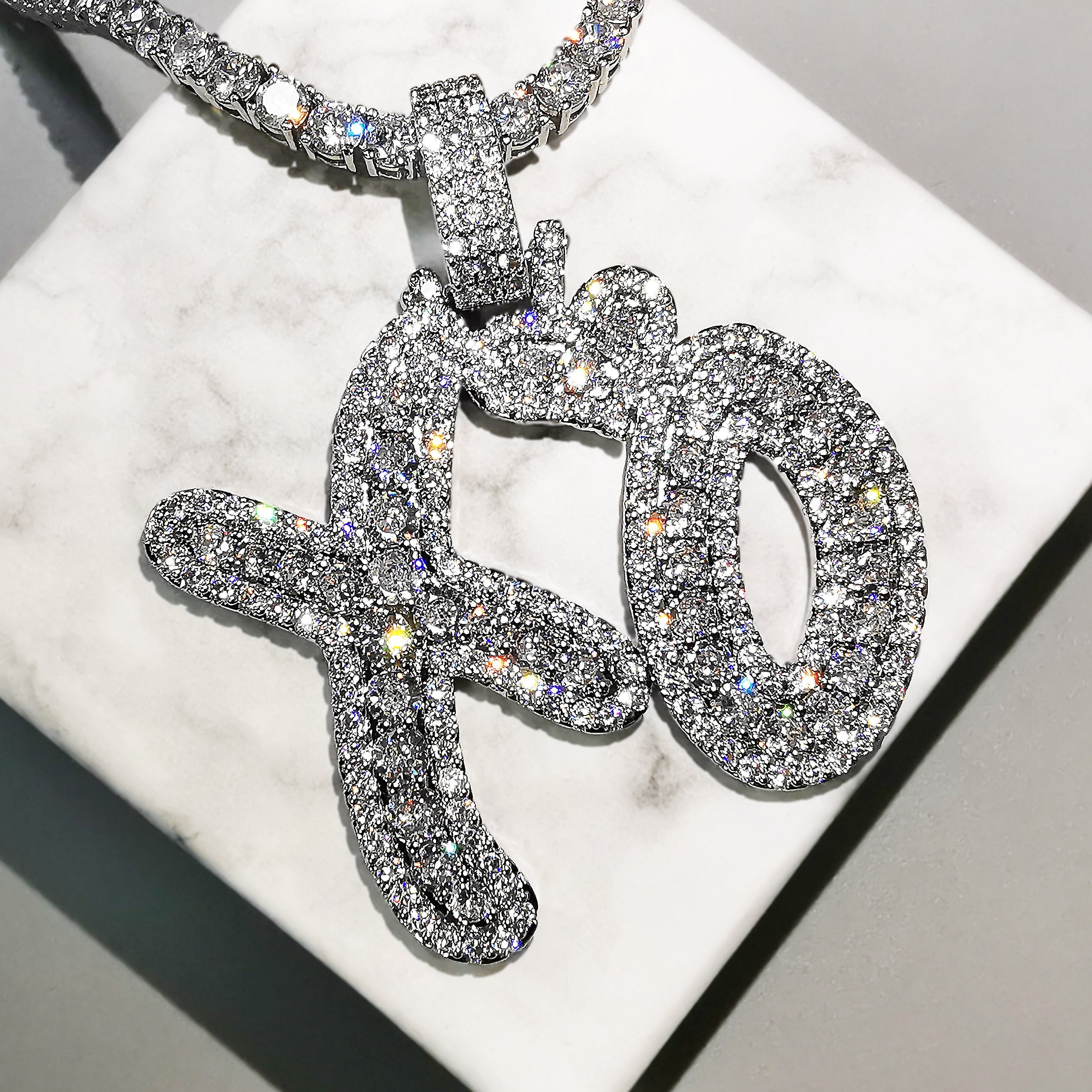Xo diamond necklace sales