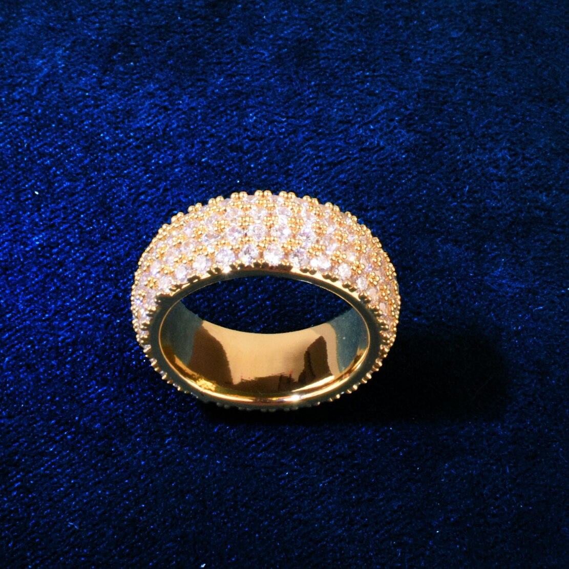 18k Gold | Luxury Costume Jewelry | Iced Out Ring