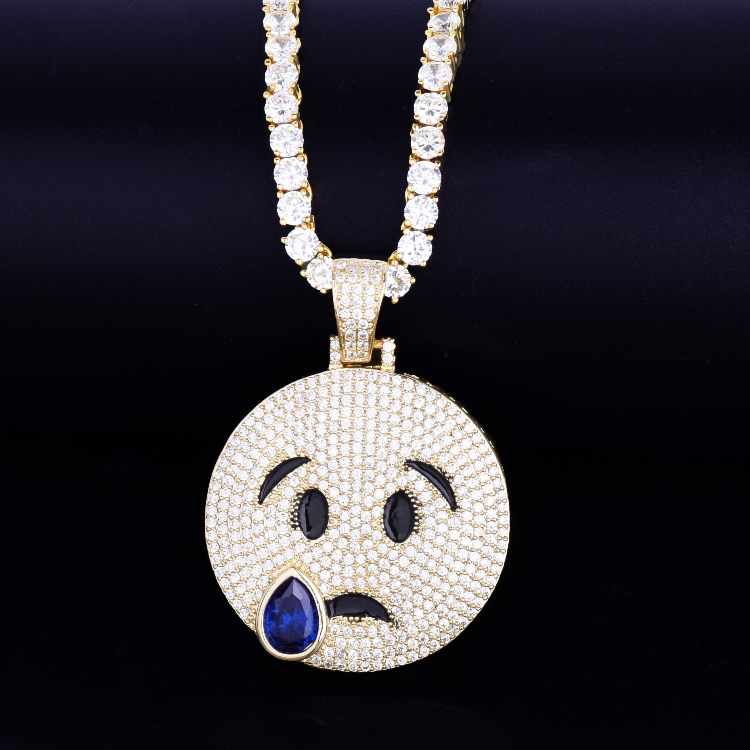 Emoji Pendant | Emoji Pendant Hip Hop | Emoji Necklace