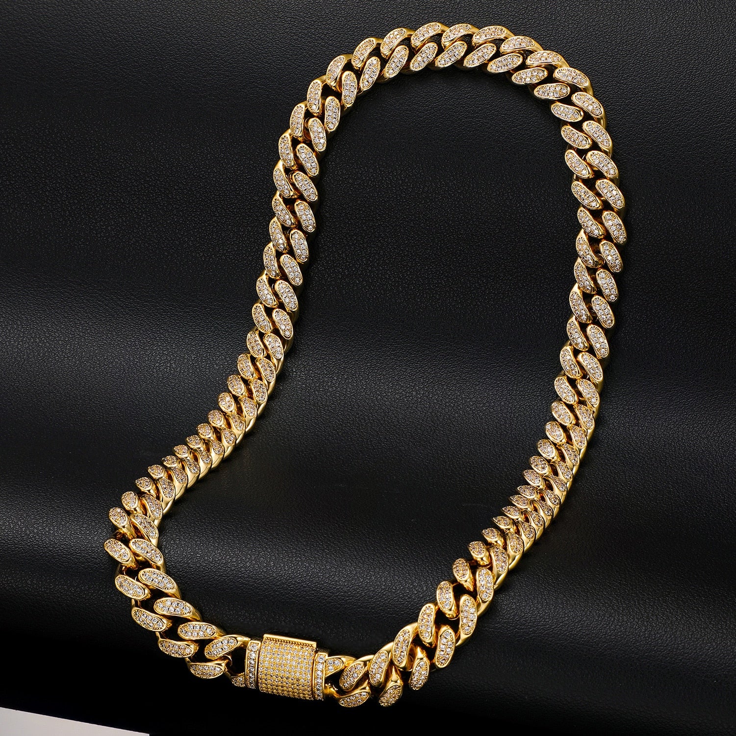 12mm Diamond Cuban Link Chain Real Diamonds VVS Diamond Chain Cuba