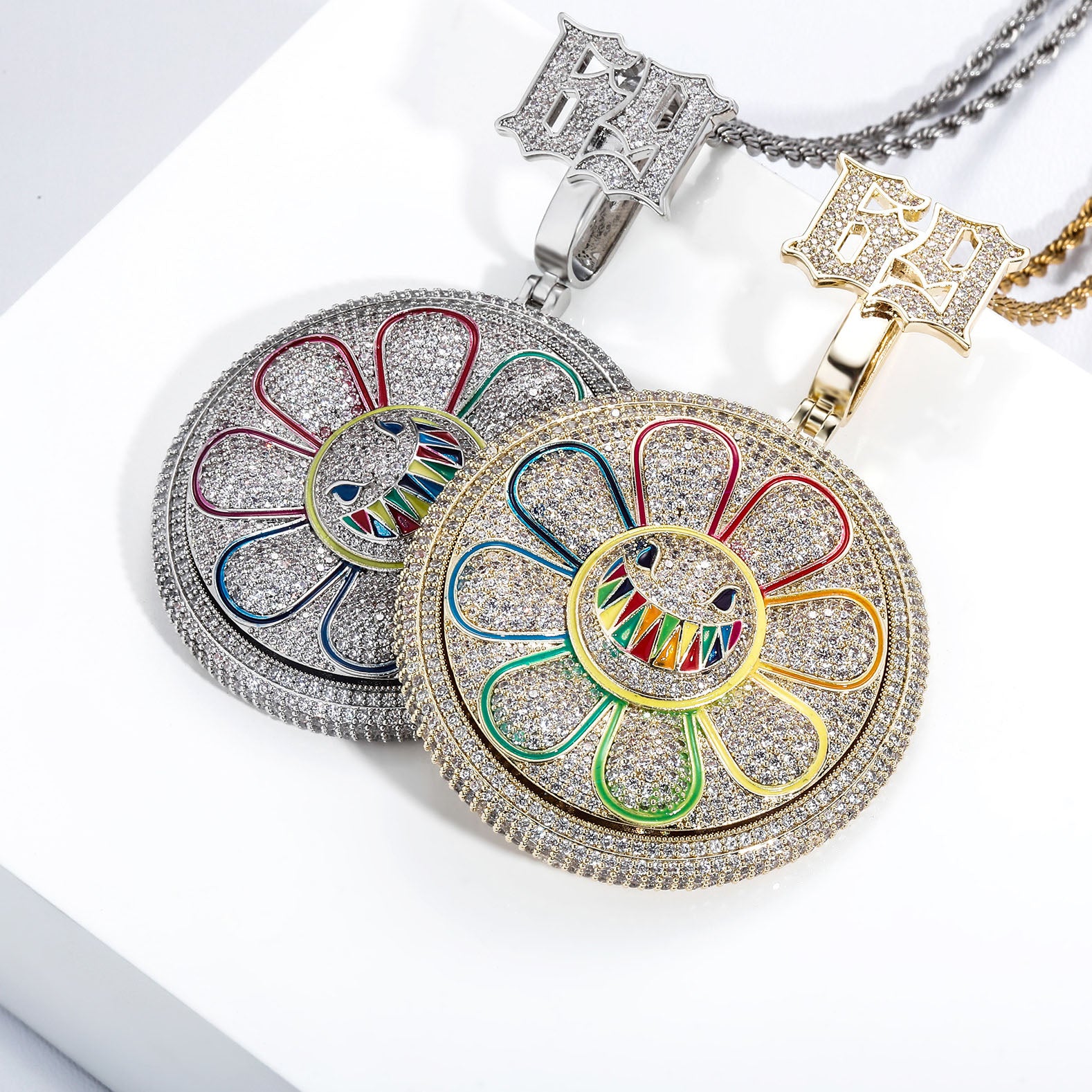 Spinning Pendant Hip Hop Chains and Pendants Hip Hop Jewelry Penda