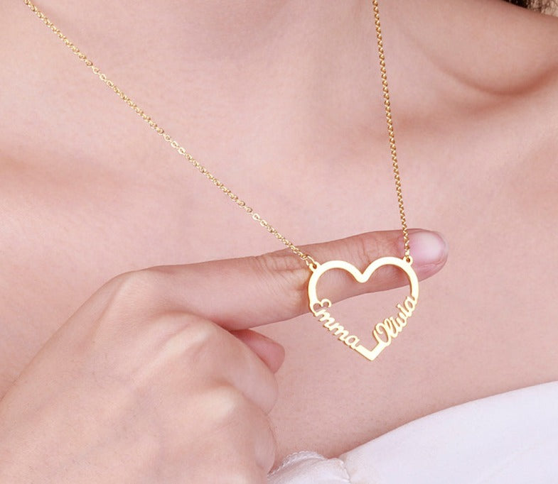 Custom Heart Necklace - Julri Box