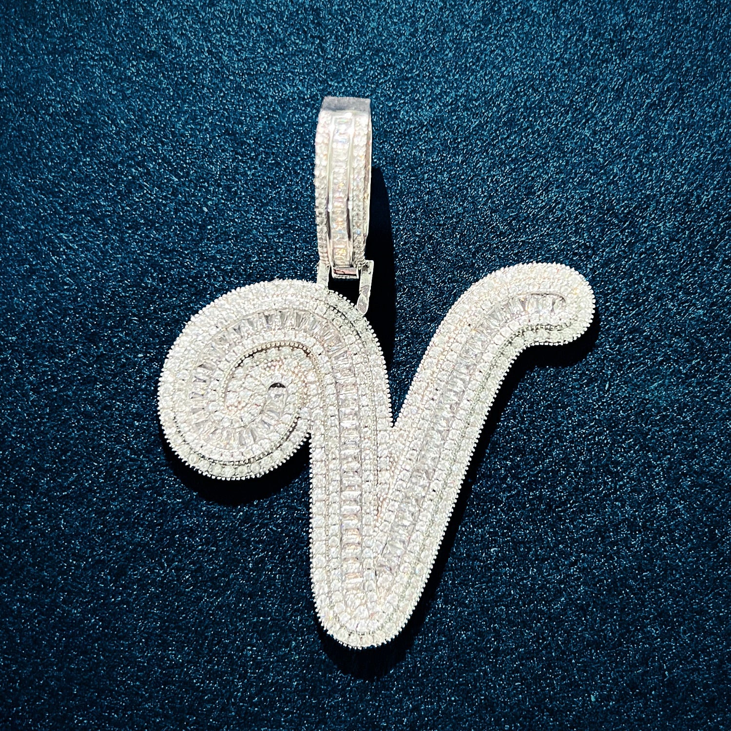 Diamond Initial Pendant | Diamond Initial Pendant Necklace