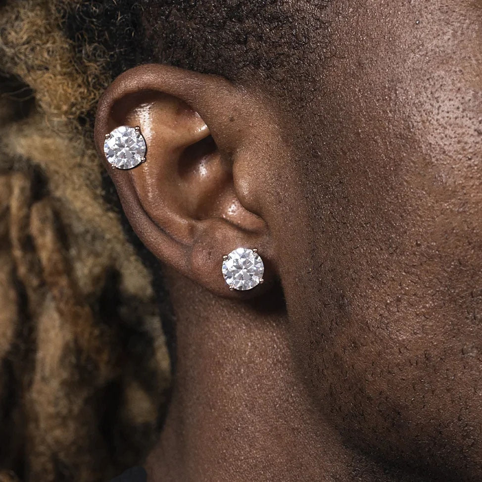 Hip Hop Diamond Earrings | Diamond Stud Earrings For Men