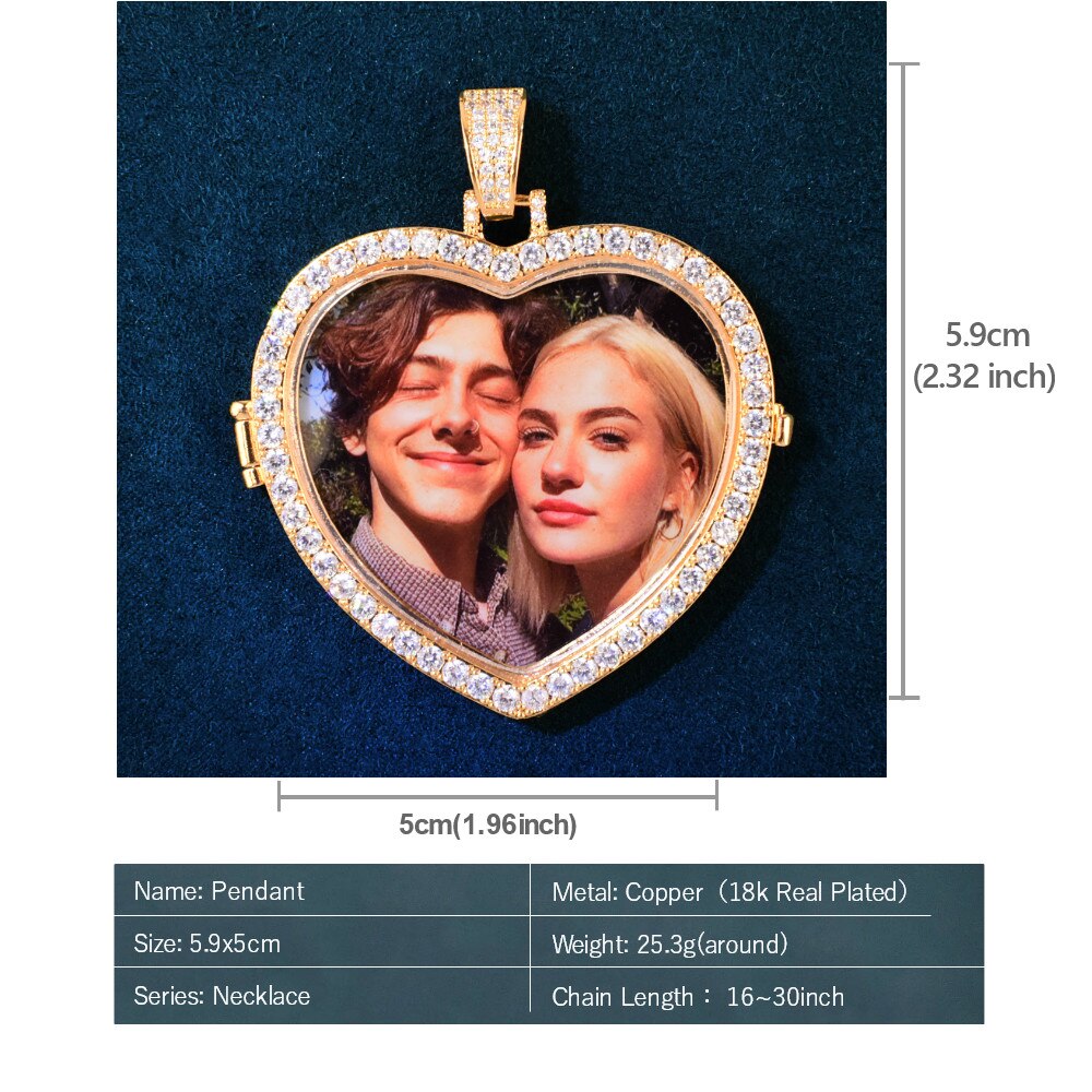 Personalized Photo Jewelry | Personalized Heart Photo Necklace