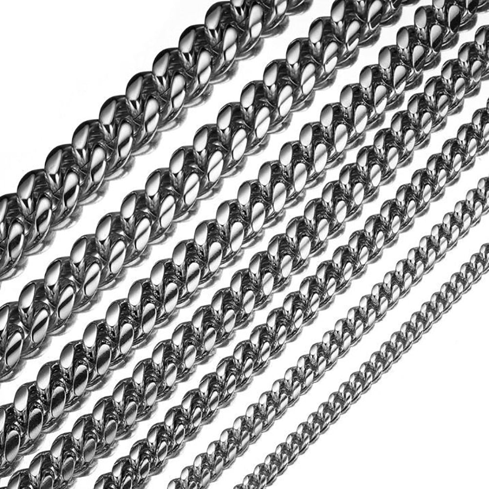 6mm - 18mm | Silver Cuban Link Chain | Gold Cuban Link Chain | Stainless Steel