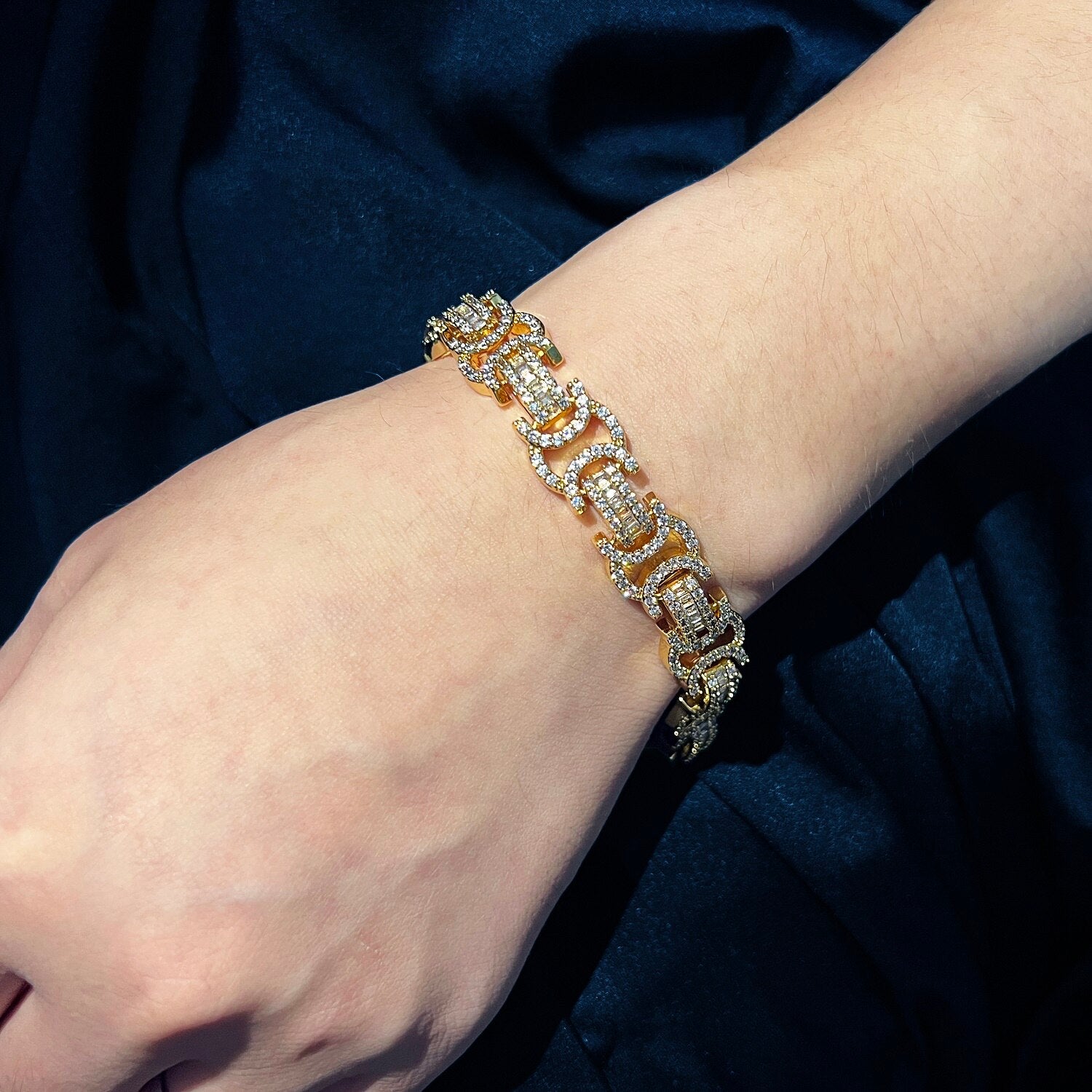 13mm | Byzantine Bracelet | Gold Byzantine Bracelet | Byzantine Gold Bracelet