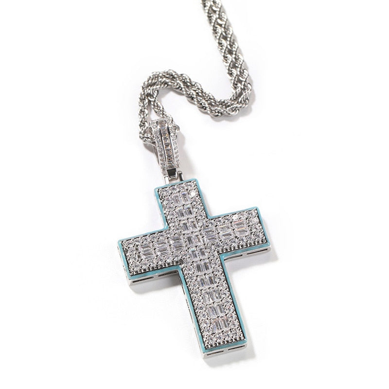 CZ Cross Pendant | CZ Cross Necklace | Diamond Cross Pendant