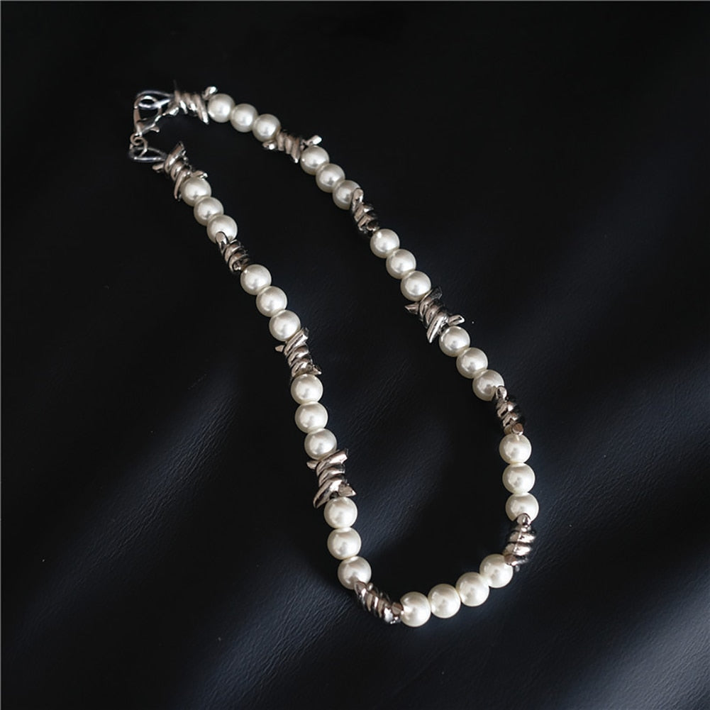Hatton Labs Sterling Silver Pearl Tennis Necklace - Farfetch