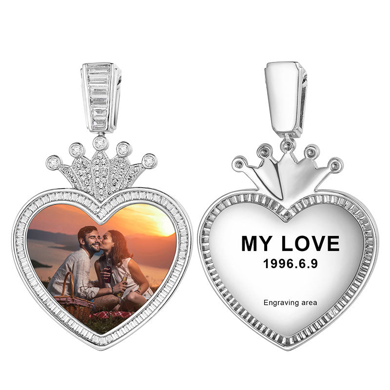Personalized Heart Photo Necklace | Photo Pendant