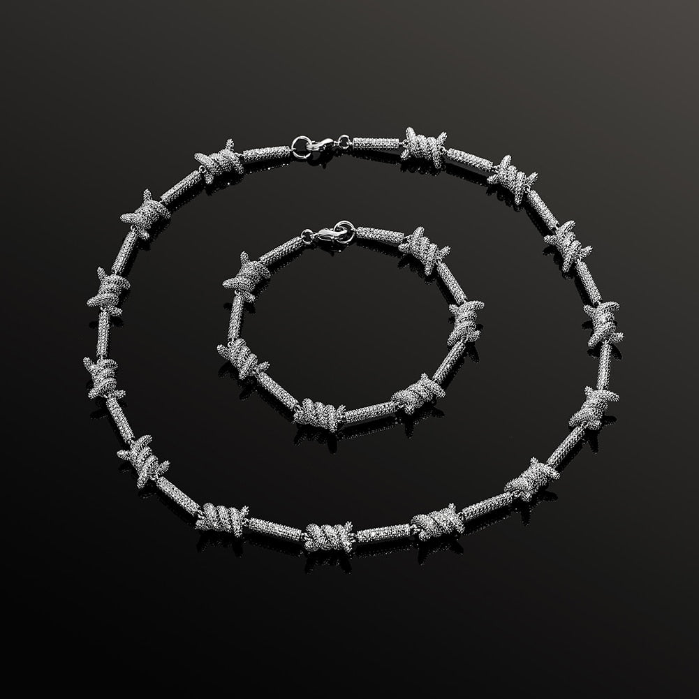 11mm | Barbed Wire Necklace | Barbed Wire Bracelet
