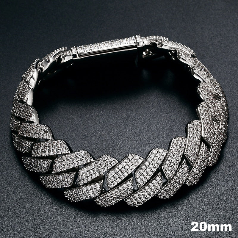 VVS Diamond Cuban Link Bracelet | Iced Out Bracelet Mens Real