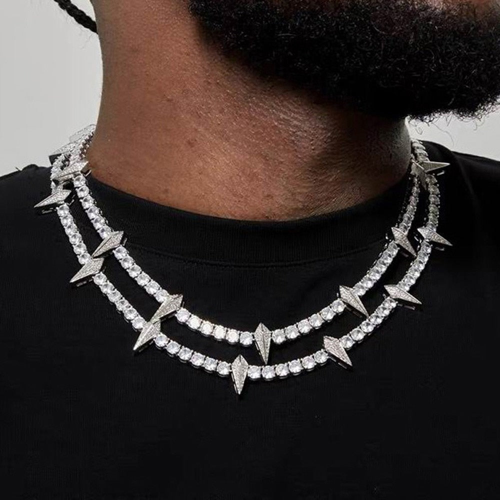 4mm Tennis Chain | Black Panther Necklace | Iced Out Tennis Chain
