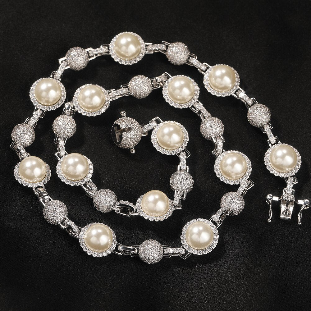Men Pearl Necklace | Pearl Necklace for Men | Pearl Chain for Men