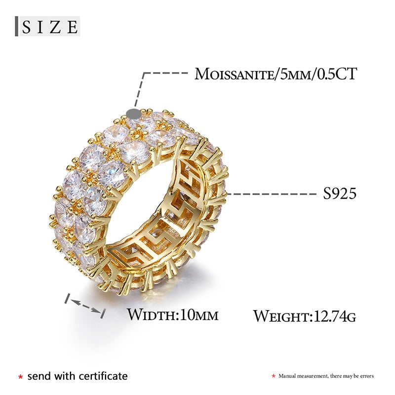 Moissanite Tennis Rings | Beautiful Iced Out Rings for Women