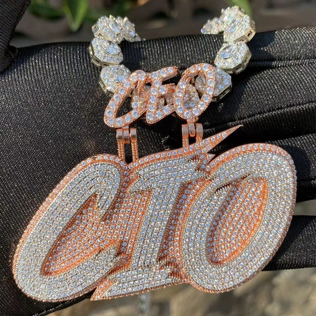 Custom hip hop clearance name pendants