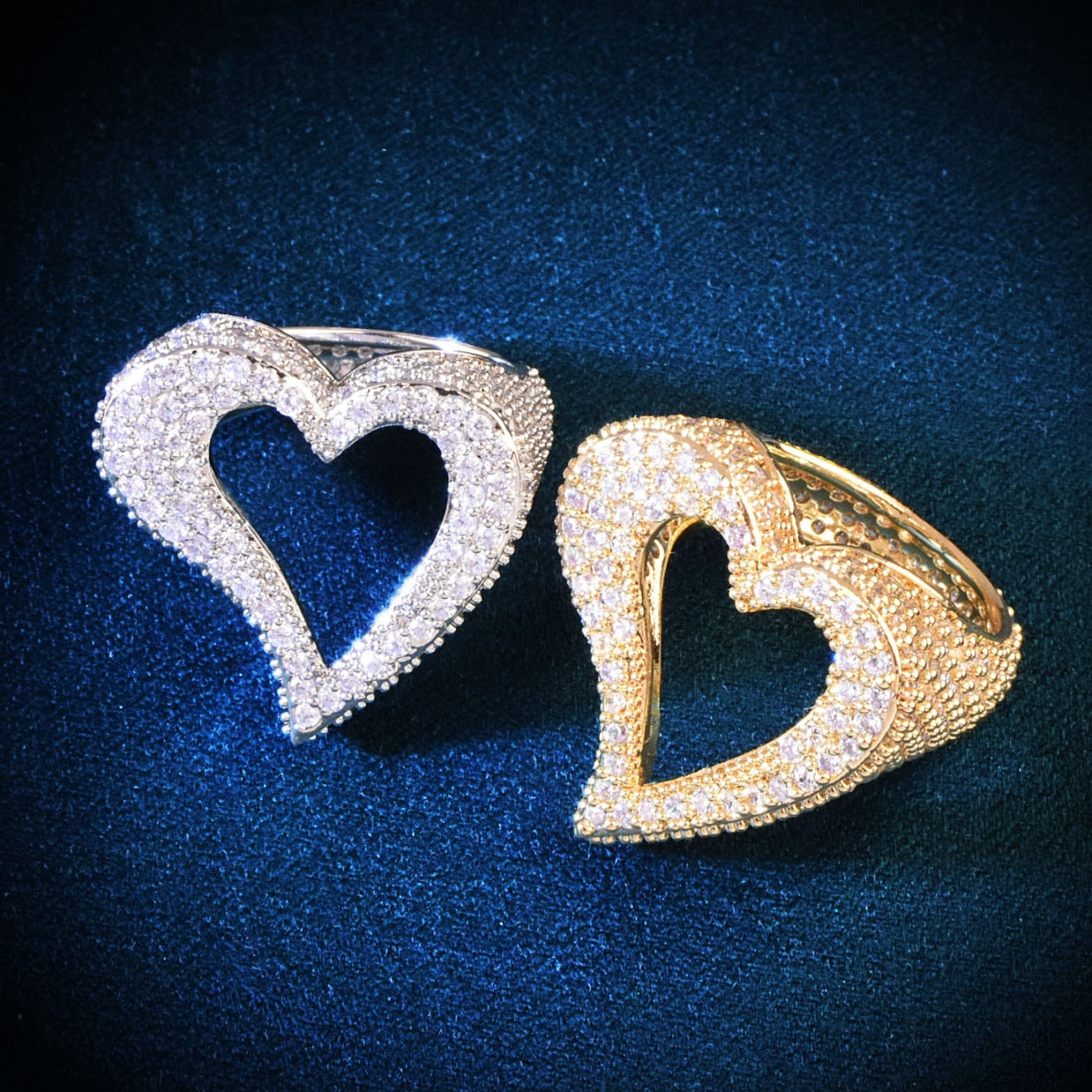 Hollow Heart Ring | Large Heart Ring