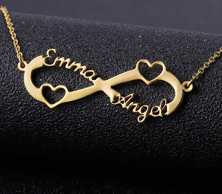 Infinity Necklace | with 2 names - Julri Box