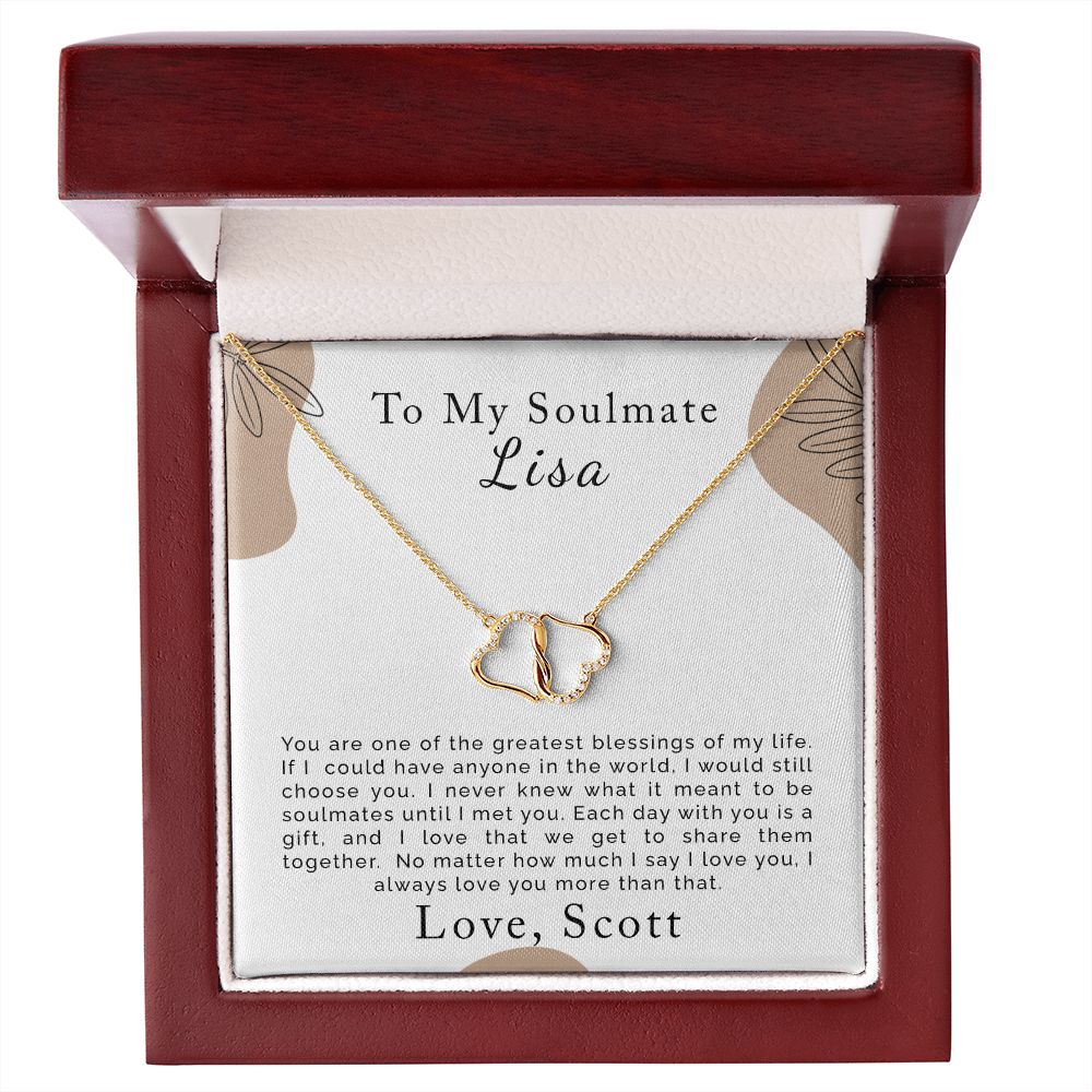 Soulmate Gift | Personalized | Everlasting Love Necklace