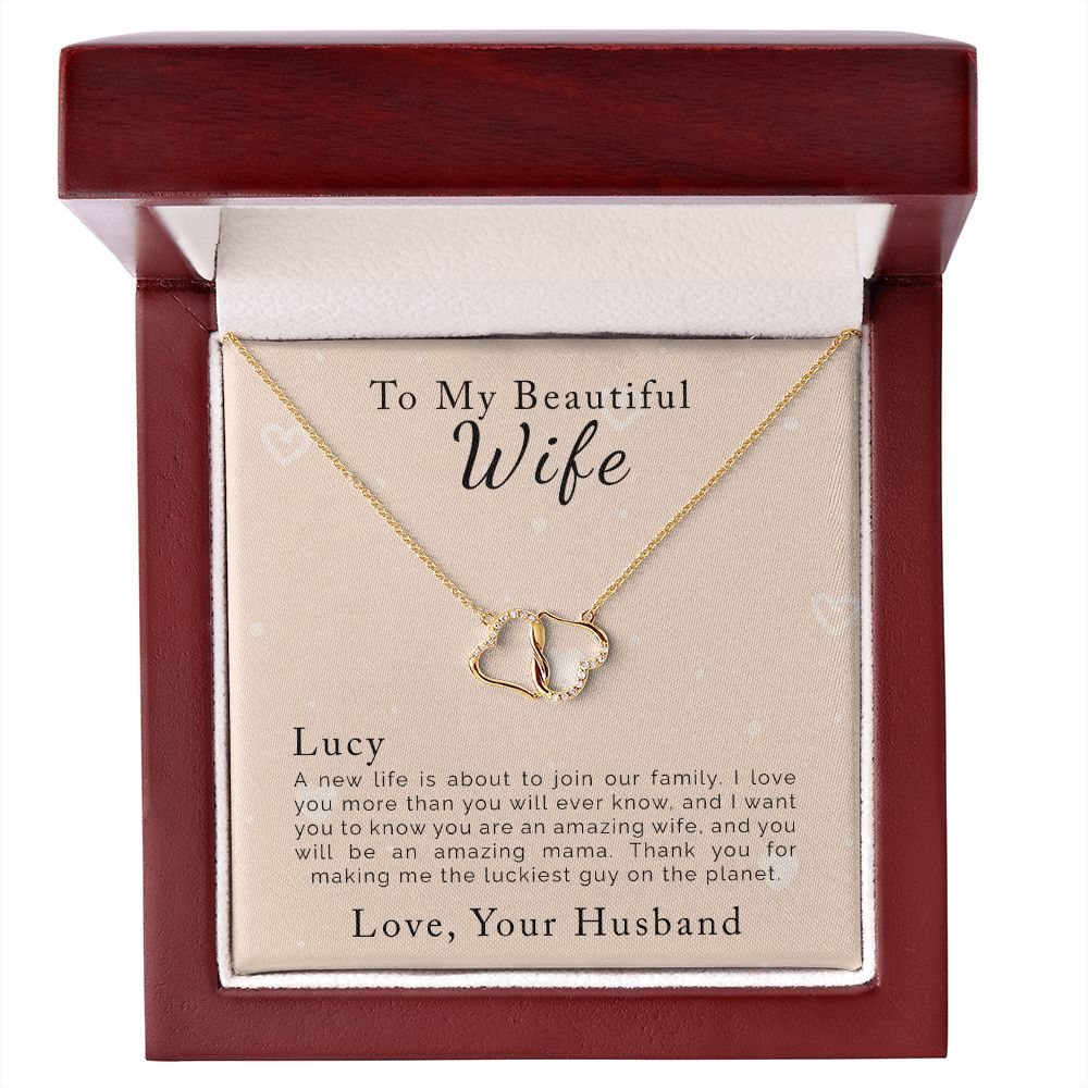 To My Beautiful Wife | Personalized | Everlasting Love Necklace
